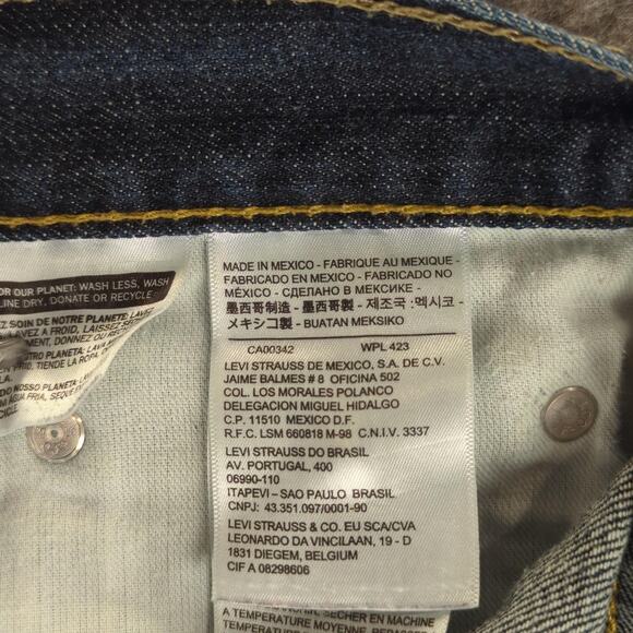Levis 559 Jeans Mens 32x30 Blue Straight Leg Denim Mid Rise Classic Fit - Picture 9 of 11